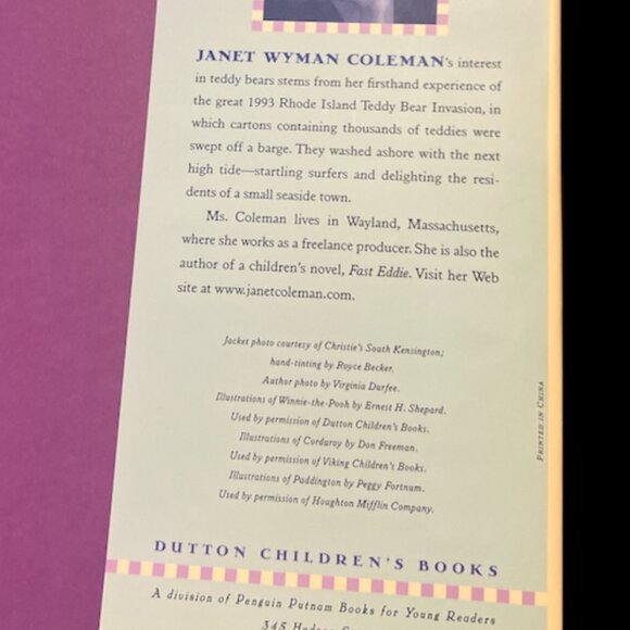 BOOK Famous Bears & Friends Stories Poems Songs Janet Wyman Coleman 2002 - Picture 7 of 7